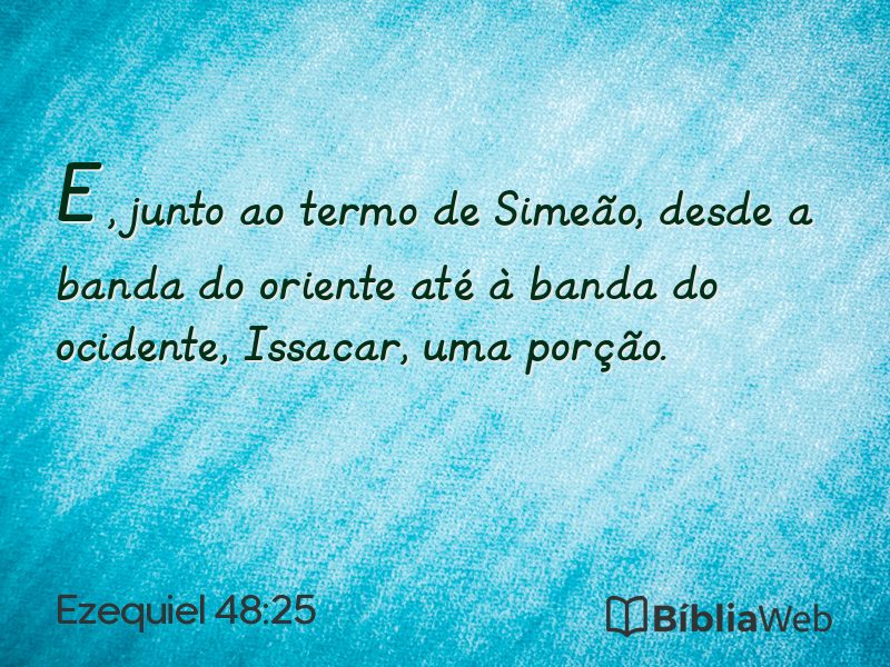 Ezequiel 48:25 em imagem para compartilhar