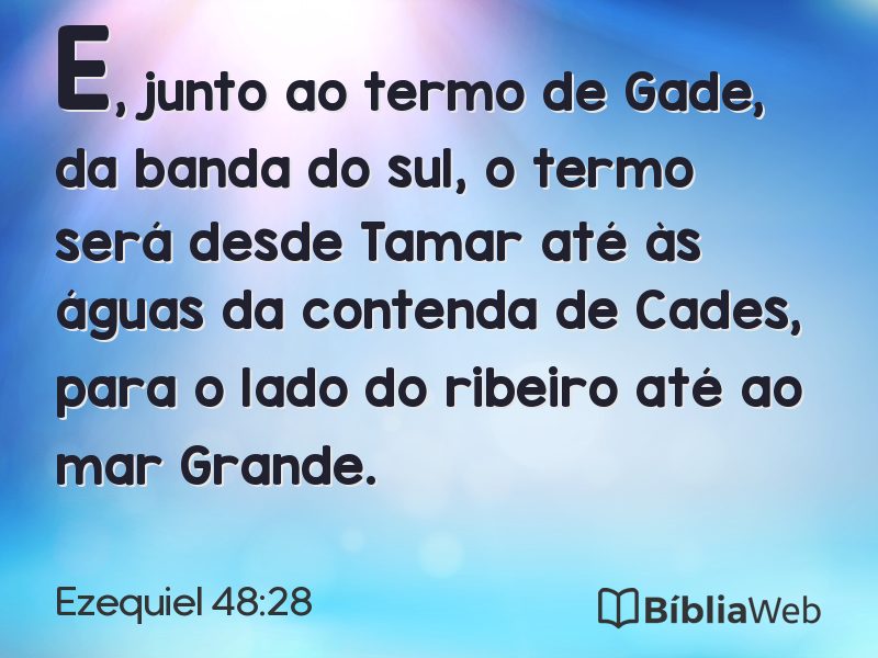 Ezequiel 48:28 em imagem para compartilhar