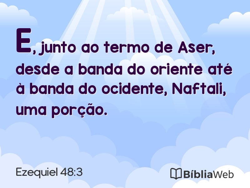 Ezequiel 48:3 em imagem para compartilhar