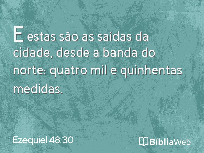 Ezequiel 48:30 em imagem para compartilhar