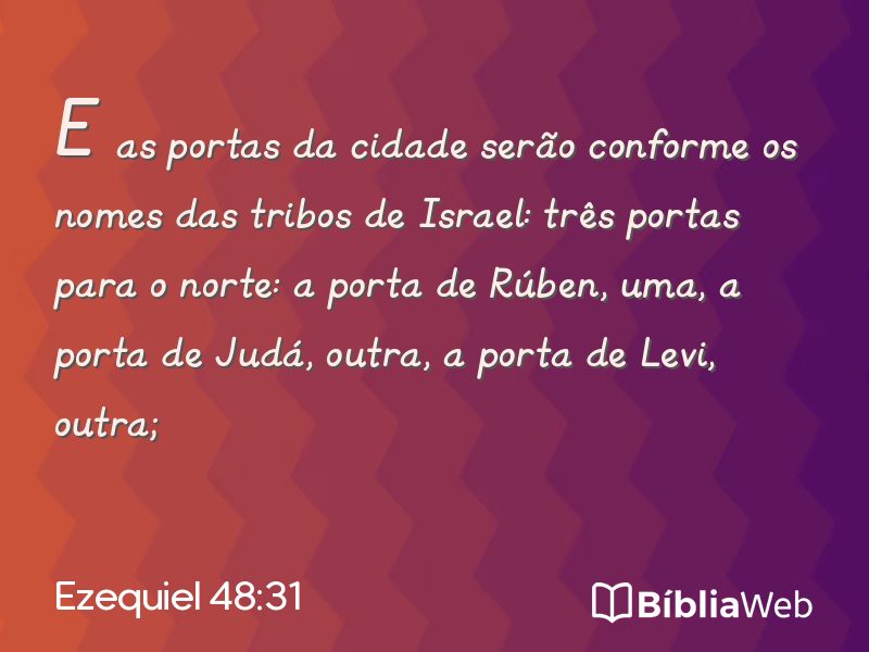Ezequiel 48:31 em imagem para compartilhar