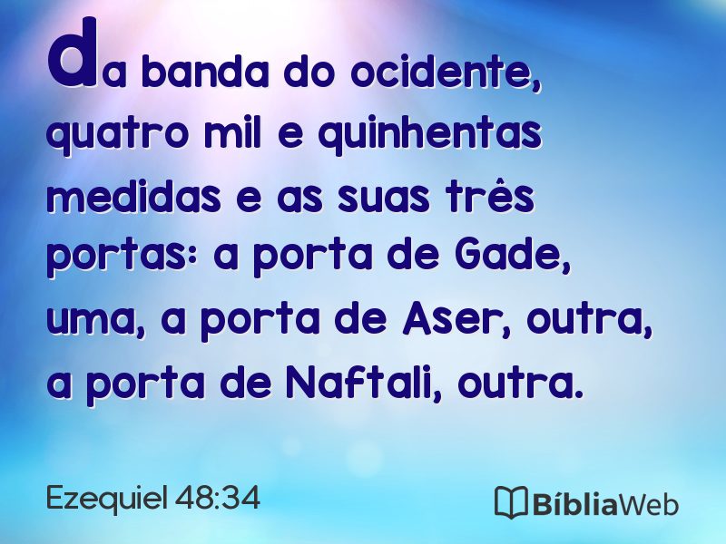 Ezequiel 48:34 em imagem para compartilhar
