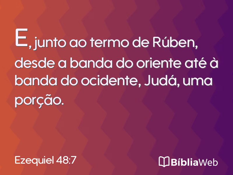 Ezequiel 48:7 em imagem para compartilhar