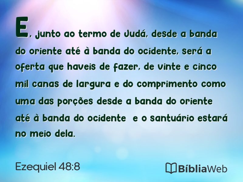 Ezequiel 48:8 em imagem para compartilhar