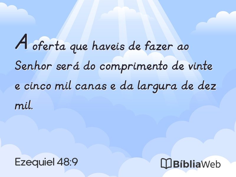 Ezequiel 48:9 em imagem para compartilhar