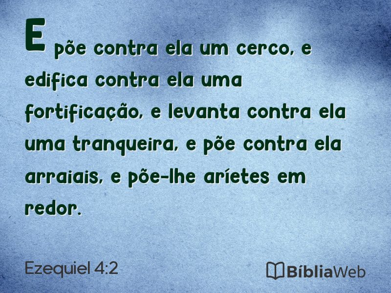 Ezequiel 4:2 em imagem para compartilhar
