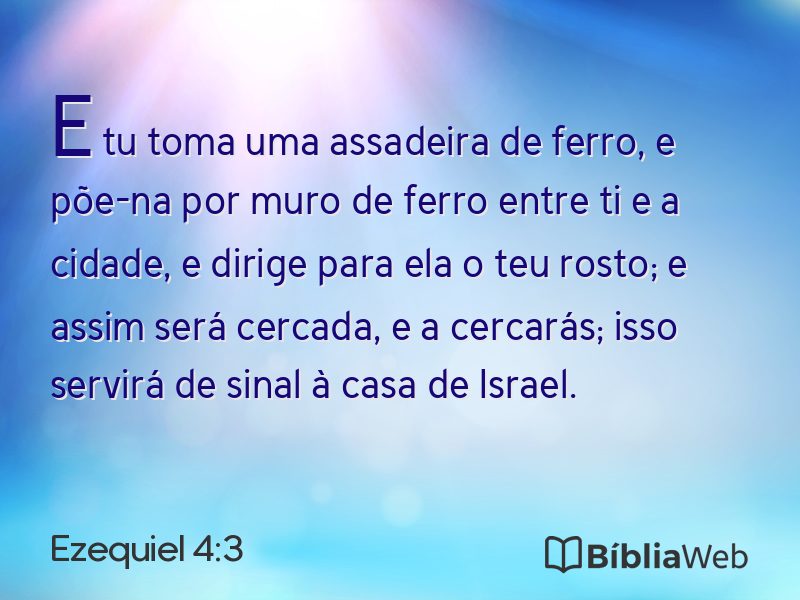 Ezequiel 4:3 em imagem para compartilhar