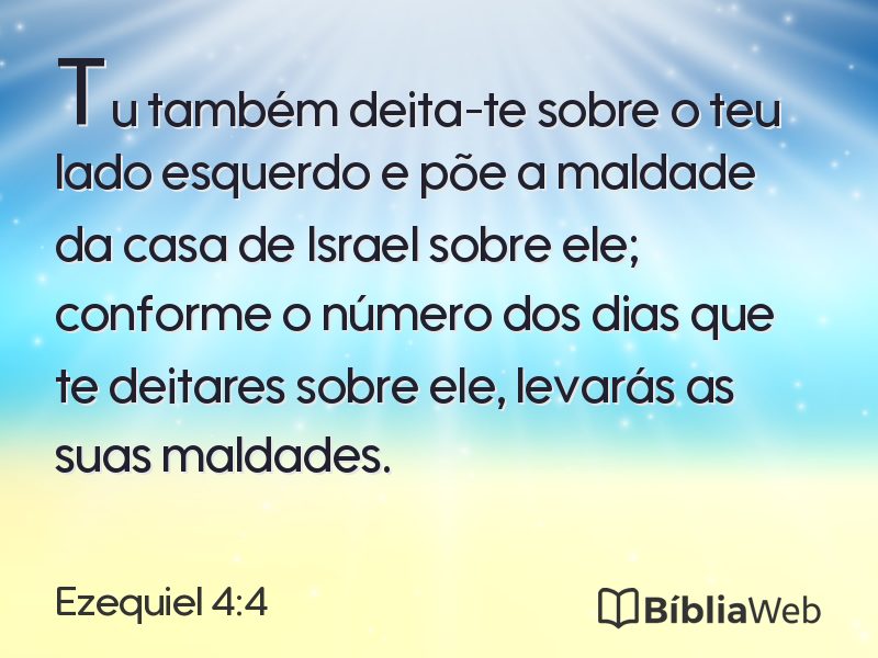 Ezequiel 4:4 em imagem para compartilhar