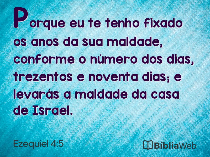 Ezequiel 4:5 em imagem para compartilhar