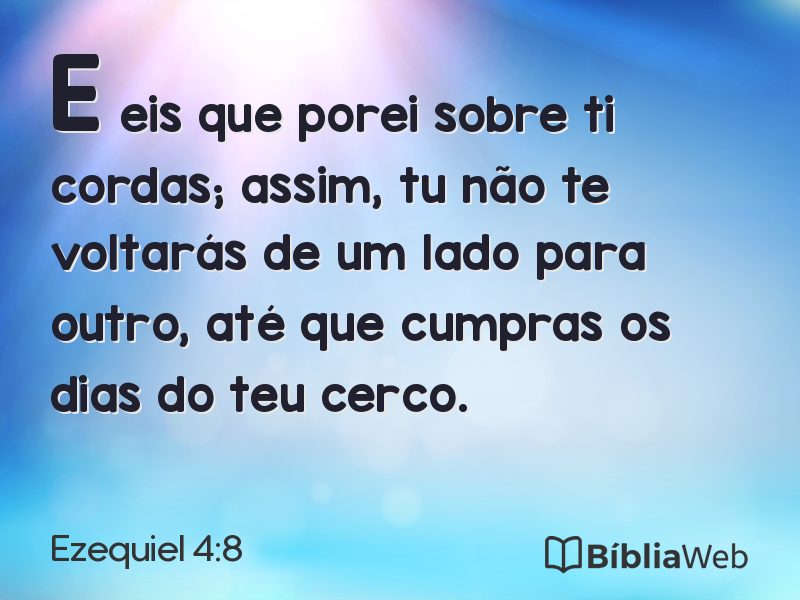 Ezequiel 4:8 em imagem para compartilhar