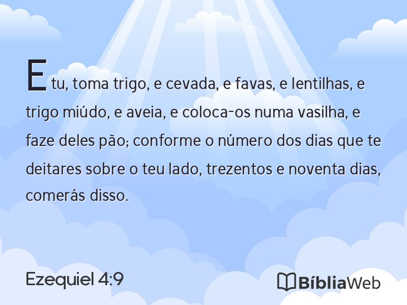 Ezequiel 4:9 em imagem para compartilhar