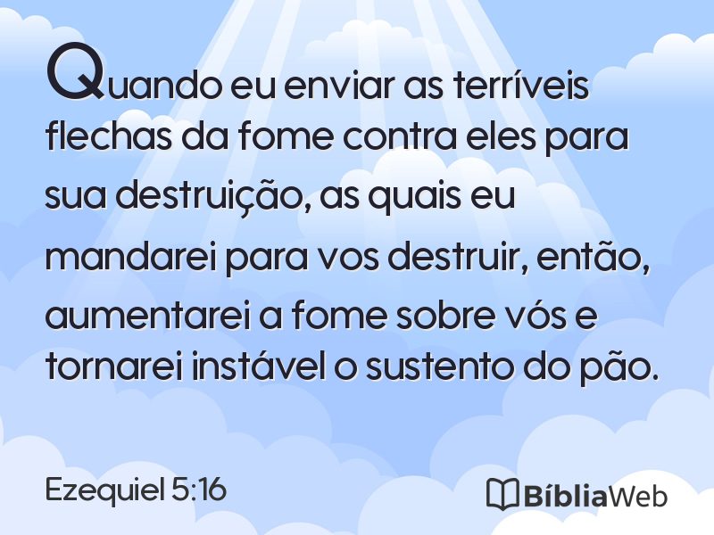 Ezequiel 5:16 em imagem para compartilhar