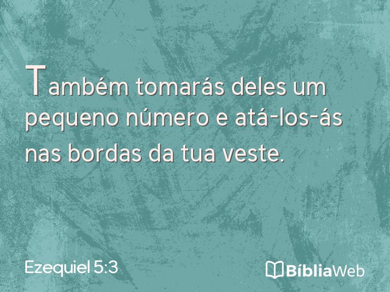 Ezequiel 5:3 em imagem para compartilhar