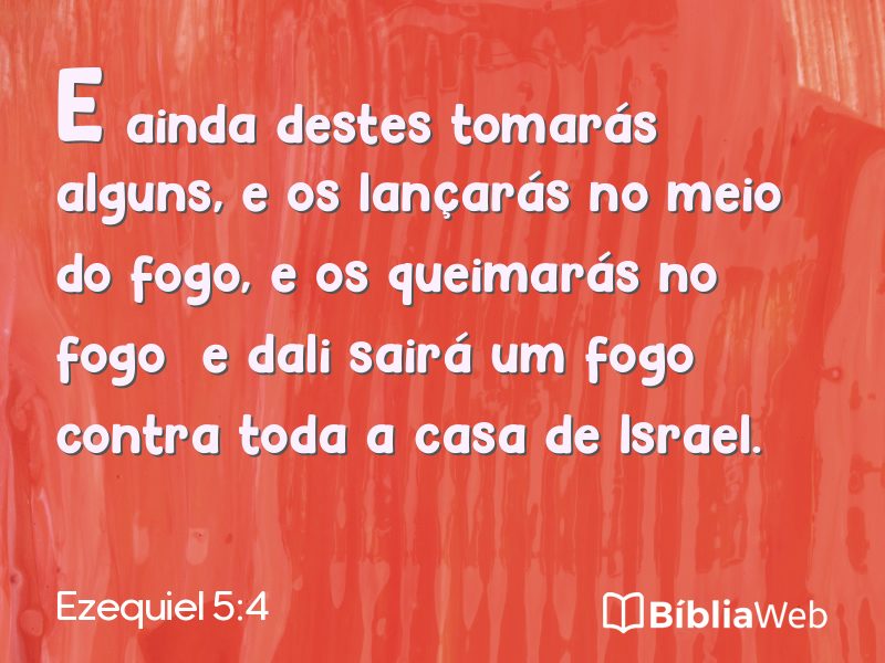 Ezequiel 5:4 em imagem para compartilhar