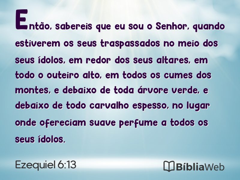 Ezequiel 6:13 em imagem para compartilhar