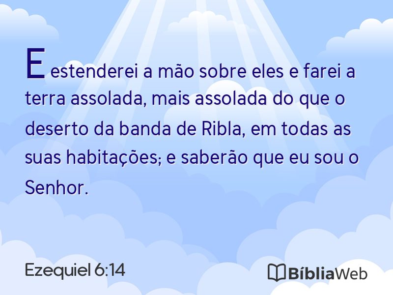 Ezequiel 6:14 em imagem para compartilhar