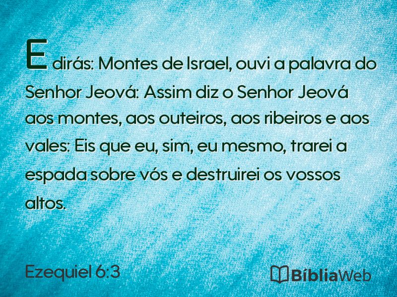 Ezequiel 6:3 em imagem para compartilhar