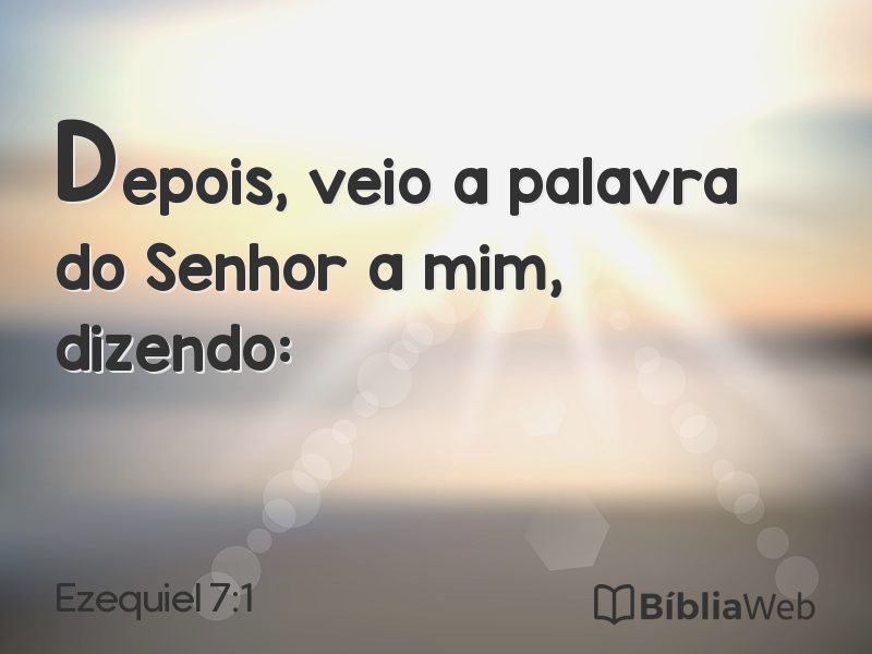 Ezequiel 7:1 em imagem para compartilhar