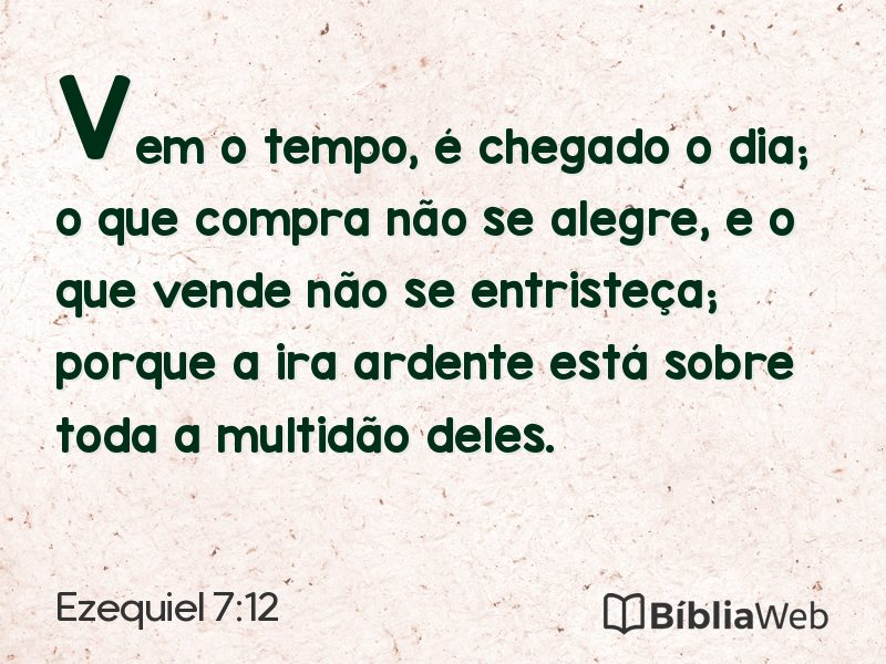 Ezequiel 7:12 em imagem para compartilhar