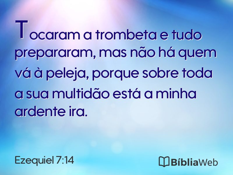 Ezequiel 7:14 em imagem para compartilhar