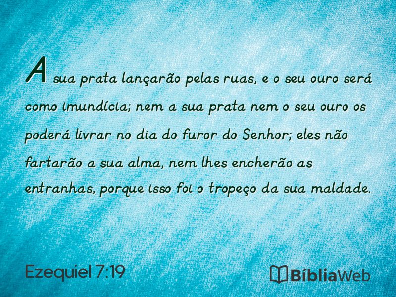 Ezequiel 7:19 em imagem para compartilhar