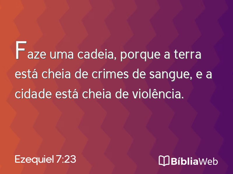 Ezequiel 7:23 em imagem para compartilhar