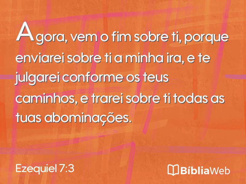 Ezequiel 7:3 em imagem para compartilhar