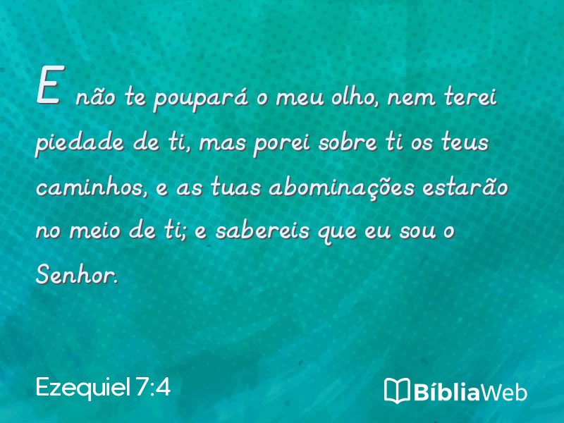 Ezequiel 7:4 em imagem para compartilhar