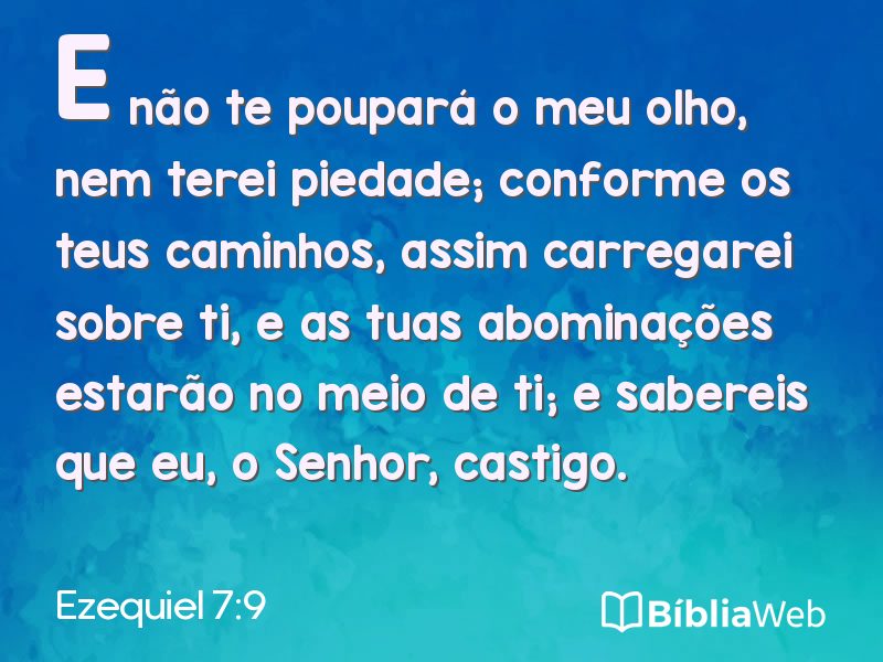 Ezequiel 7:9 em imagem para compartilhar
