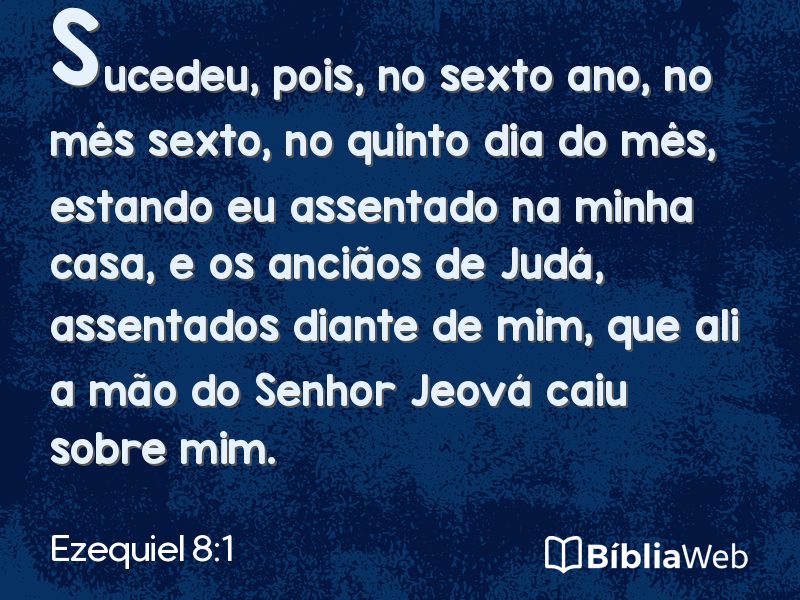 Ezequiel 8:1 em imagem para compartilhar