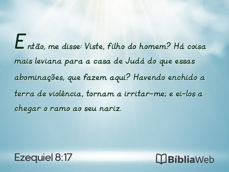 Ezequiel 8:17 em imagem para compartilhar