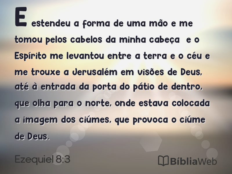 Ezequiel 8:3 em imagem para compartilhar