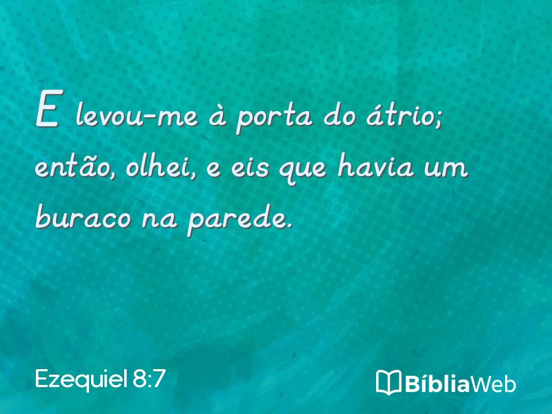 Ezequiel 8:7 em imagem para compartilhar