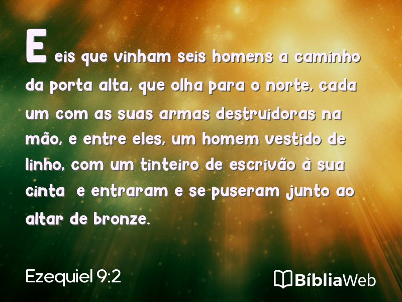 Ezequiel 9:2 em imagem para compartilhar