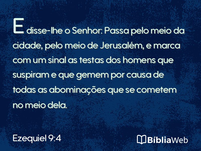 Ezequiel 9:4 em imagem para compartilhar