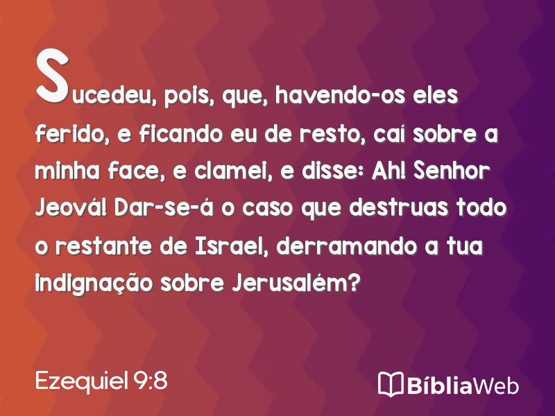 Ezequiel 9:8 em imagem para compartilhar