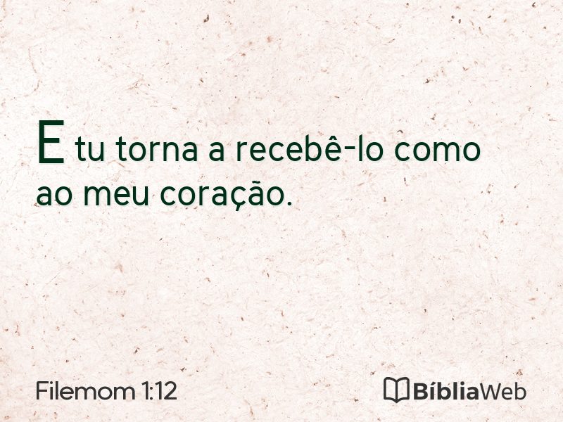 Filemom 1:12 em imagem para compartilhar