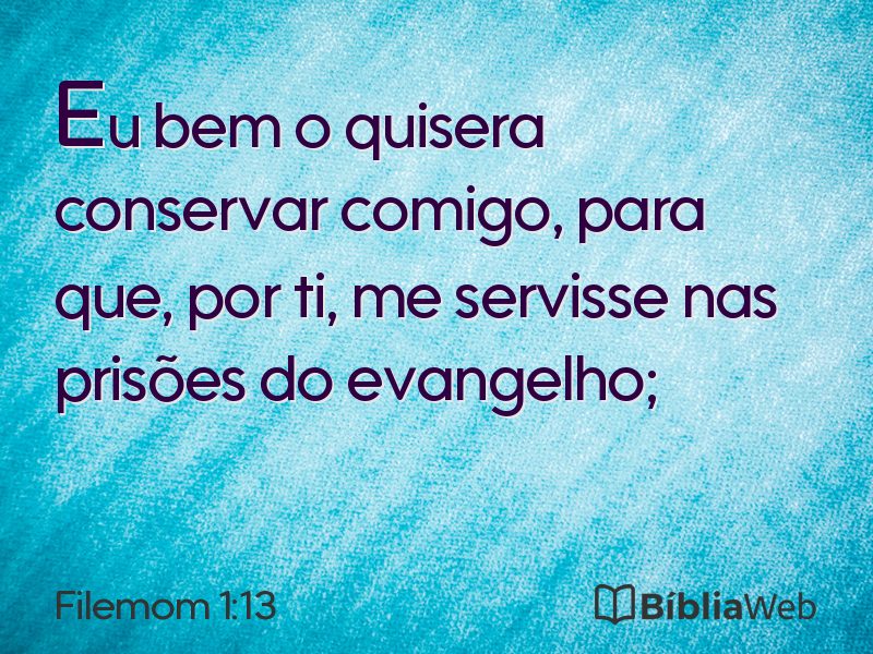 Filemom 1:13 em imagem para compartilhar