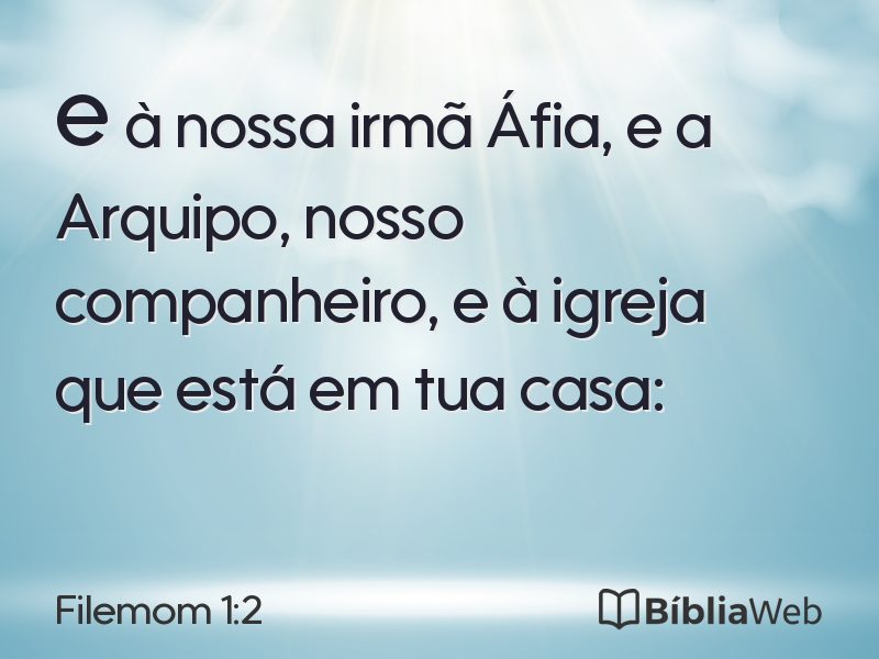 Filemom 1:2 em imagem para compartilhar