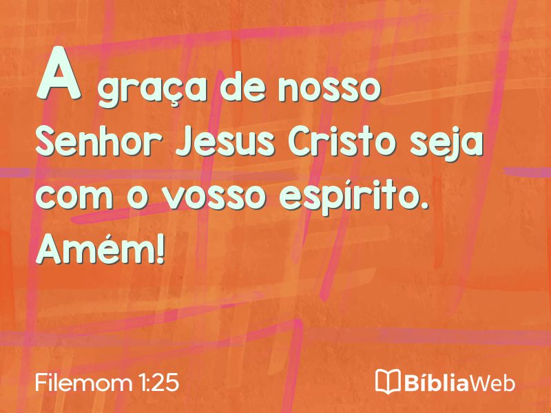 Filemom 1:25 em imagem para compartilhar