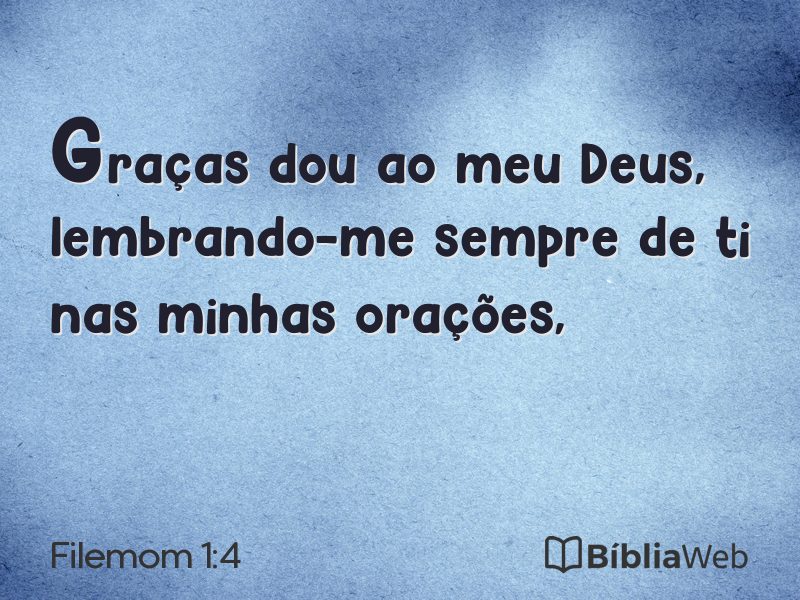 Filemom 1:4 em imagem para compartilhar