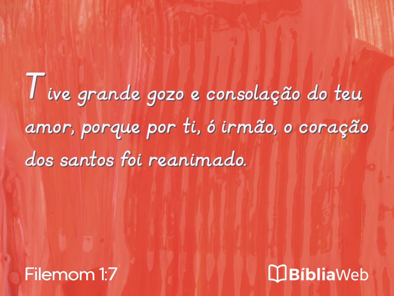 Filemom 1:7 em imagem para compartilhar