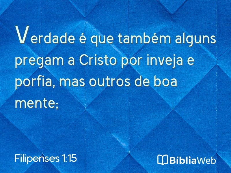 Filipenses 1:15 em imagem para compartilhar
