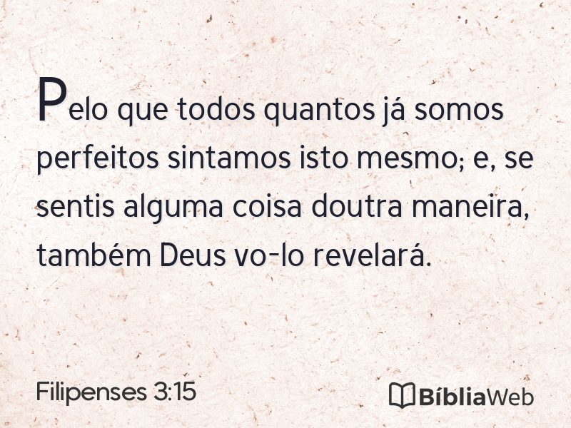 Filipenses 3:15 em imagem para compartilhar