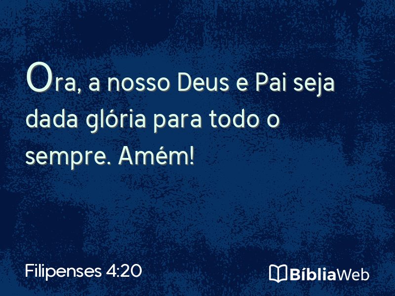 Filipenses 4:20 em imagem para compartilhar