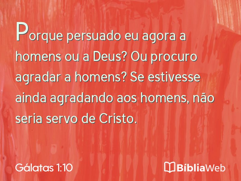 Gálatas 1:10 em imagem para compartilhar