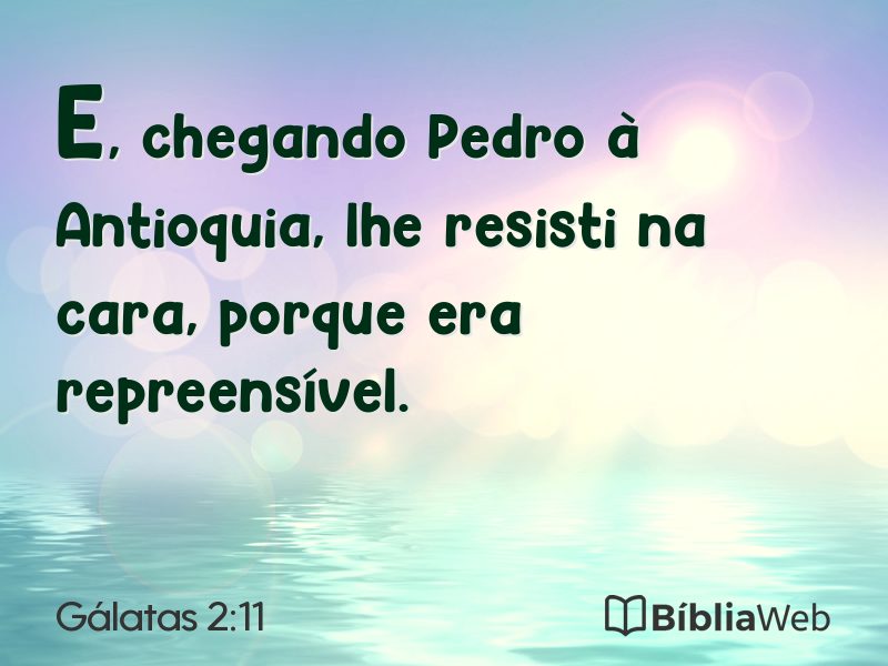 Gálatas 2:11 em imagem para compartilhar