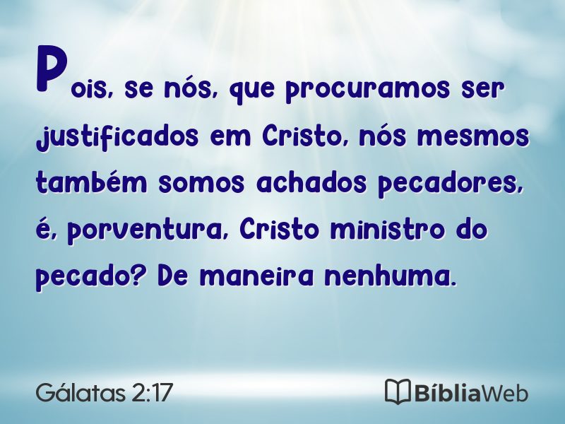 Gálatas 2:17 em imagem para compartilhar
