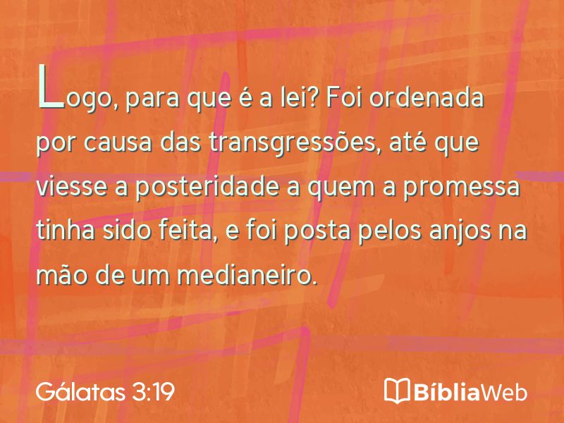 Gálatas 3:19 em imagem para compartilhar