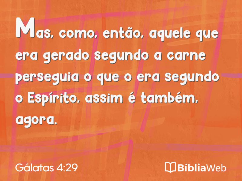 Gálatas 4:29 em imagem para compartilhar